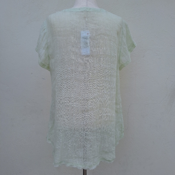 Eileen Fisher Organic Linen Gauze Tunic Top - Picture 4 of 8